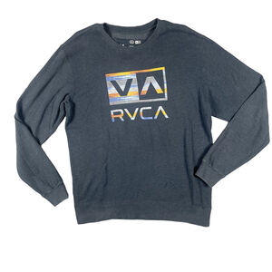 RVCA ANP Artist Network Program Crewneck Sweatshirt Mens XL Sunset Logo